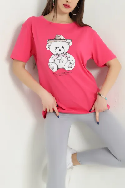 pembe-bisiklet-yaka-baskili-suprem-tisort-338090