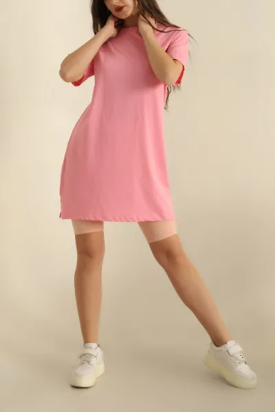 pembe-bisiklet-yaka-oversize-tisort-266296
