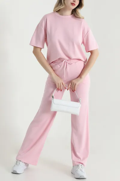 Pembe Bisiklet Yaka Oysho Kadın İkili Takım 468925