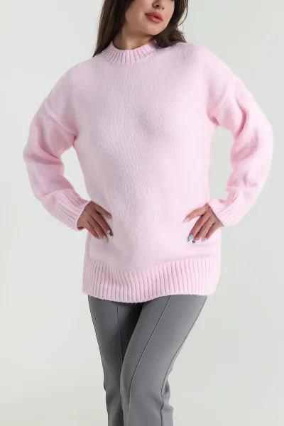 pembe-bisiklet-yaka-triko-kadin-kazak-483807