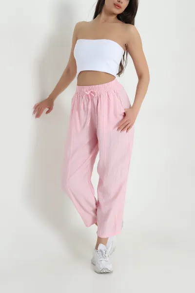 pembe-biye-bagcikli-cilek-kadin-pantolon-460029
