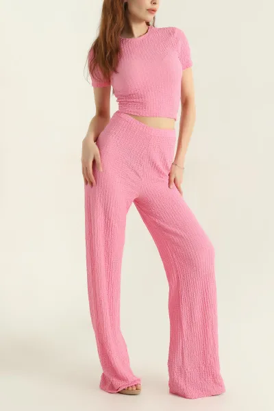 Pembe Bubble Basic Kadın İkili Takım 363359