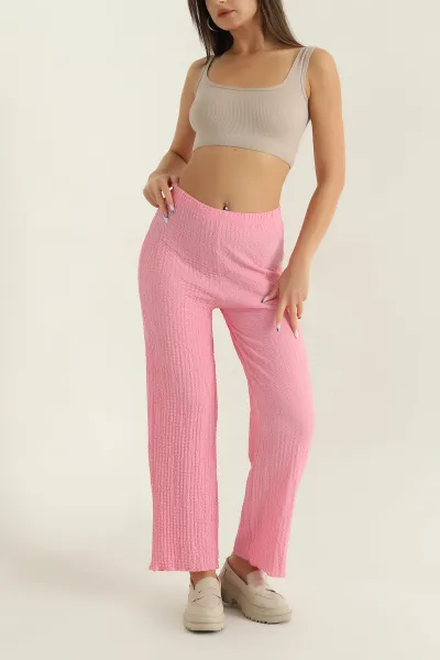 Pembe Buble Kadın Pantolon 373208