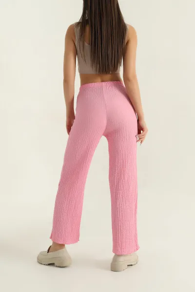 Pembe Buble Kadın Pantolon 373208