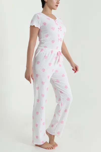 Pembe Bürümcük Kadın Pijama Takımı 479580