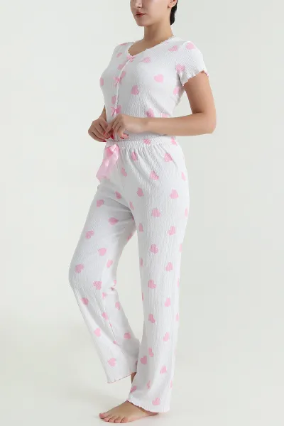 Pembe Bürümcük Kadın Pijama Takımı 479580
