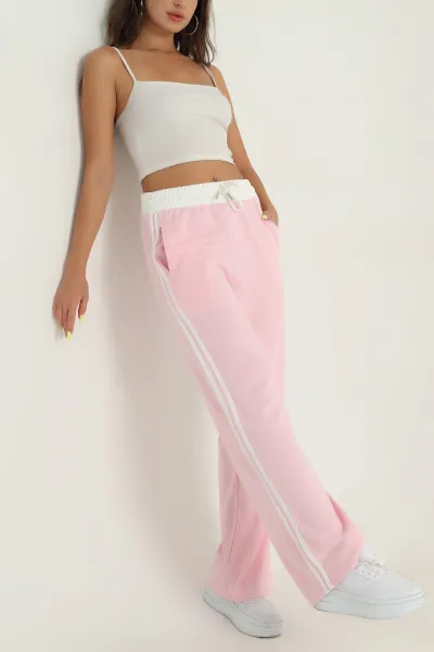 pembe-cepli-bel-lastikli-modal-kadin-pantolon-391133