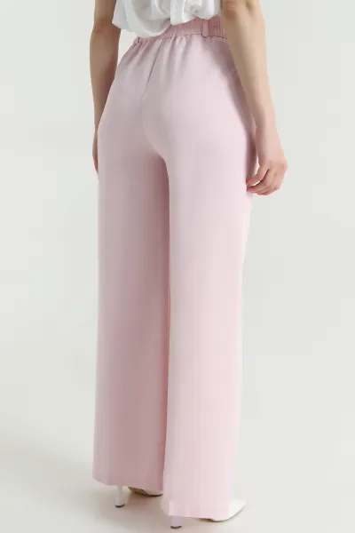 Pembe Cepli Fermuarlı Dabıl Kadın Pantolon 469134