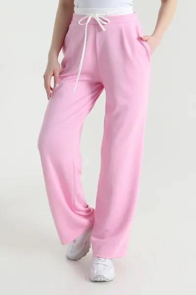 Pembe Cepli Pileli Modal Kadın Pantolon 451588