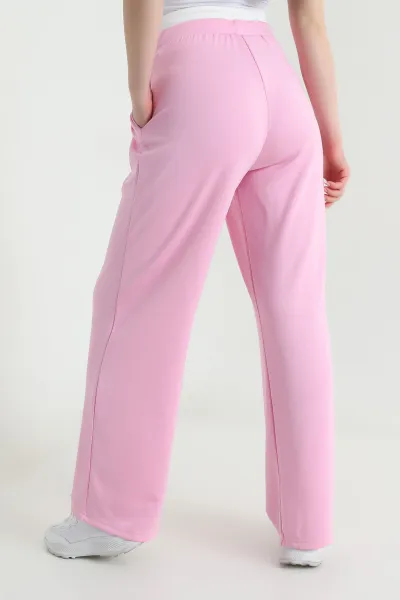 Pembe Cepli Pileli Modal Kadın Pantolon 451588