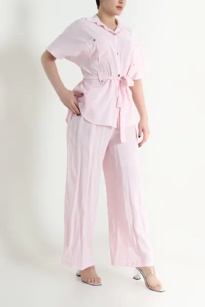 Pembe Çıtçıtlı Modal Kadın İkili Takım 454818