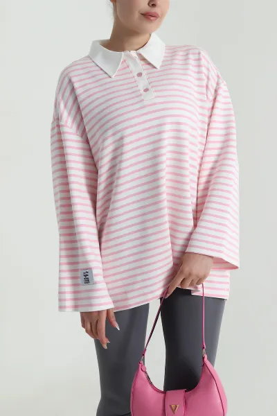 Pembe Çizgili Oysho Kadın Tunik 487500