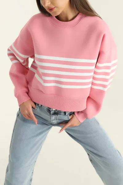 pembe-cizgili-sardonlu-iki-ip-bayan-sweat-303893