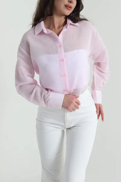 pembe-cizgili-vual-pamuk-viskon-kadin-gomlek-459758