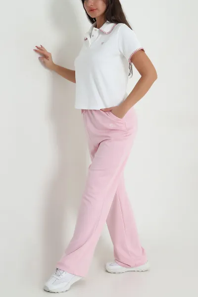 Pembe Çoban Dikişli Oysho Kadın İkili Takım 478806