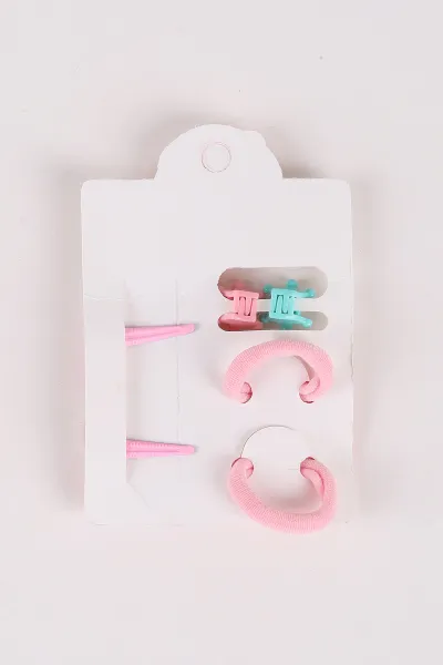 Pembe Çoklu Figürlü Çocuk Toka Seti 474118