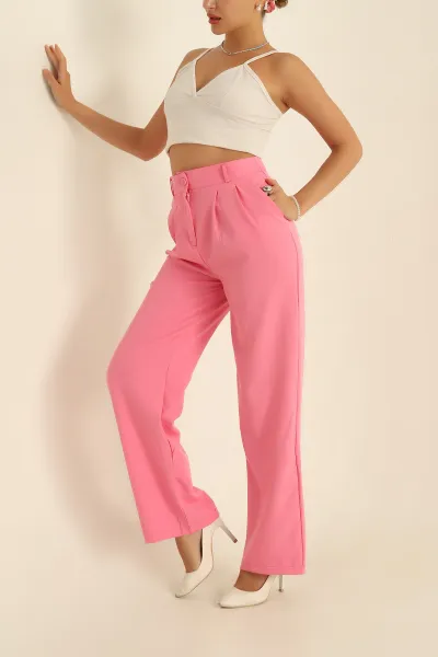 Pembe Dabıl Palazzo Bayan Pantolon 283234