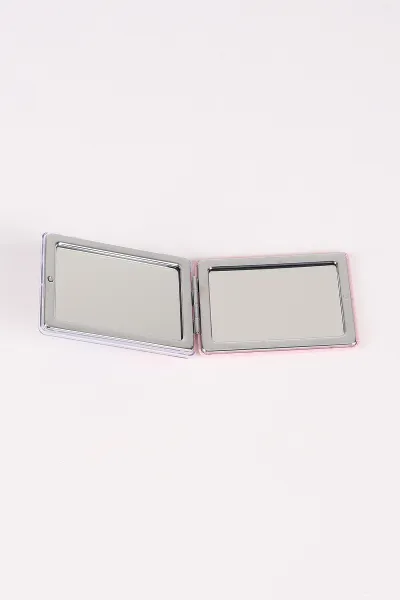 Pembe Desenli  Kapağı Sulu Sİmli Cep ve Çanta Aynası 473859