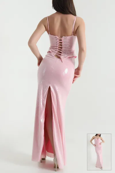 pembe-destekli-balenli-pul-payet-kadin-abiye-453180