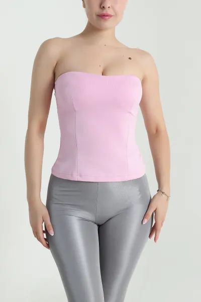 Pembe Destekli Oysho Kadın Bluz 477190