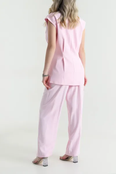 Pembe Diagonal Modal Kadın İkili Takım 462570