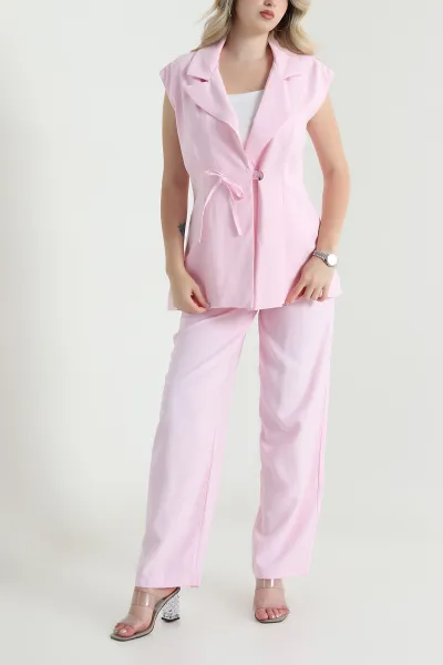 Pembe Diagonal Modal Kadın İkili Takım 462570