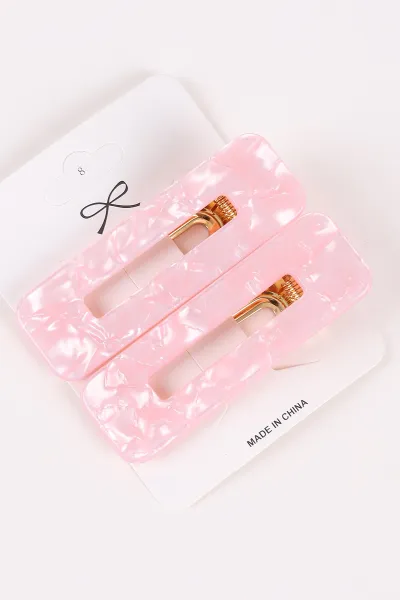 Pembe Dikdörtgen Model Desenli 2'li Pens Toka 464094