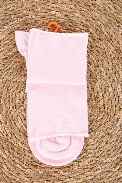 Pembe Dört Mevsim Kadın Modal Lastiksiz Çorap (36-40) 477020