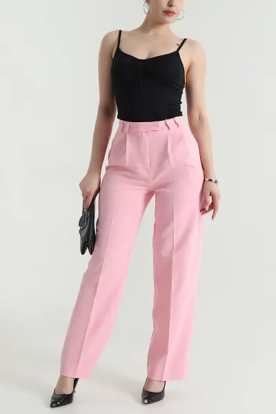 Pembe Double Kumaş Palazzo Kadın Pantolon 474448