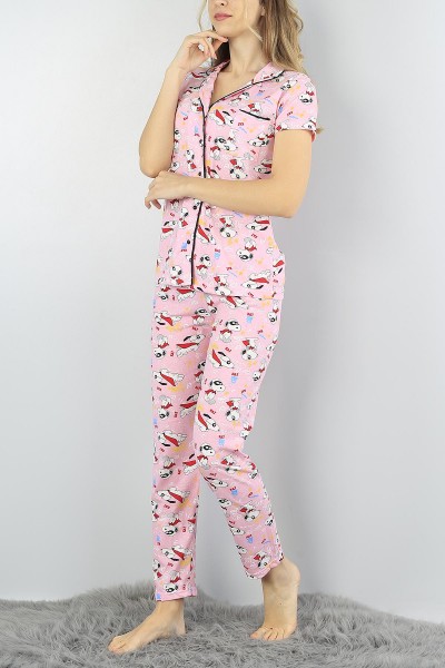 pembe-dugmeli-bayan-baskili-pijama-takimi-54977