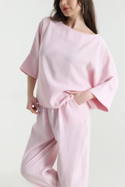 Pembe Fakirkol Tencel Cupra Kadın İkili Takım 449550