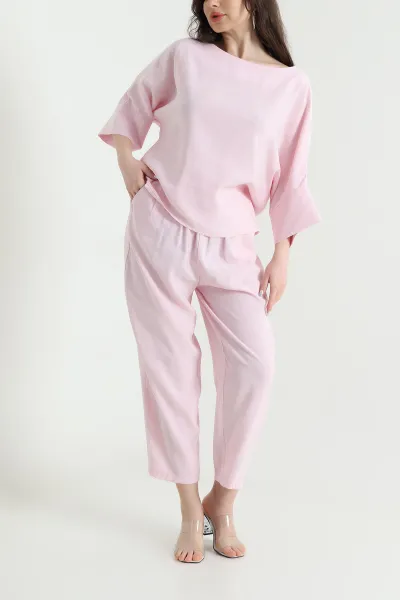 Pembe Fakirkol Tencel Cupra Kadın İkili Takım 449550
