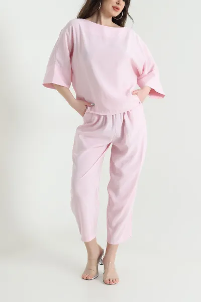 Pembe Fakirkol Tencel Cupra Kadın İkili Takım 449550