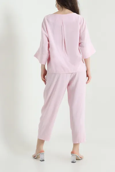 Pembe Fakirkol Tencel Cupra Kadın İkili Takım 449550