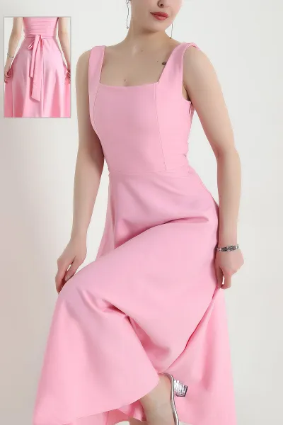 pembe-fermuarli-kolsuz-dabil-kadin-elbise-453363