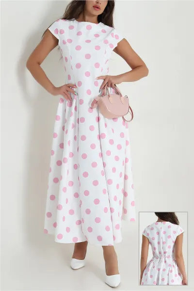 pembe-fermuarli-puantiyeli-krep-kadin-elbise-471278