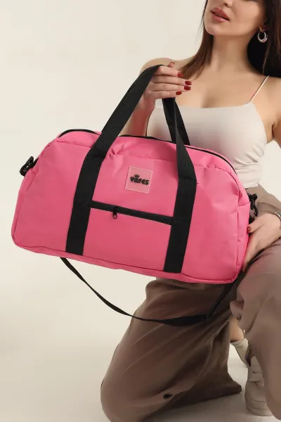 Pembe Fermuarlı Spor El Valizi 341071