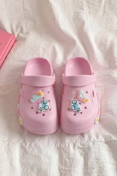 Pembe Figürlü Kız Çocuk Sandalet 462448