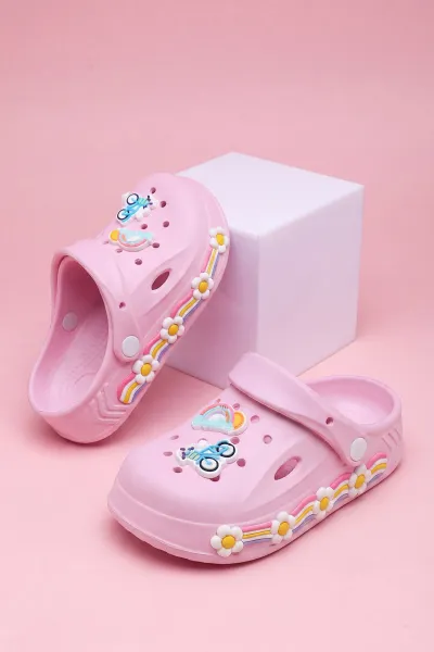 Pembe Figürlü Kız Çocuk Sandalet 462448