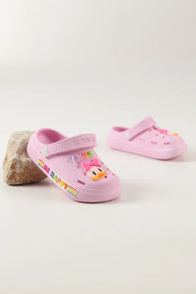 Pembe Figürlü Kız Çocuk Sandalet 462461