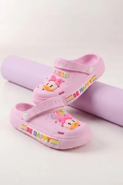 Pembe Figürlü Kız Çocuk Sandalet 462461