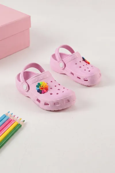 Pembe Figürlü Kız Çocuk Sandalet 462482