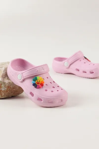 Pembe Figürlü Kız Çocuk Sandalet 462482