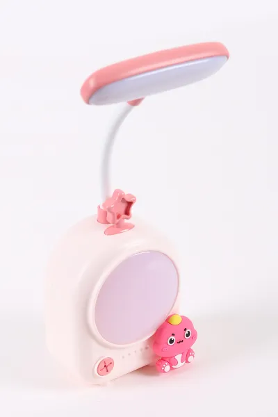 Pembe Figürlü Şarj Edilebilir Masa Lambası - USB Şarjlı  Çocuk Ders Lambası 442998