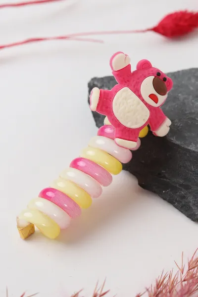 Pembe Figürlü Spiral Toka 293408