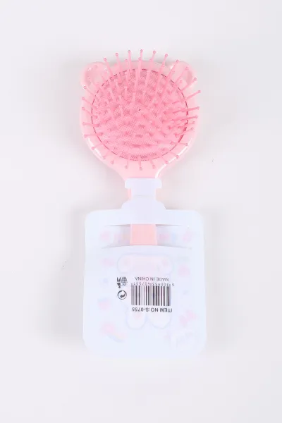 Pembe Figürlü ve Kabartmalı Çocuk Saç Tarağı 420671