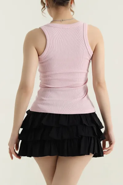 Pembe fitilli Kolsuz Kadın Atlet 434294