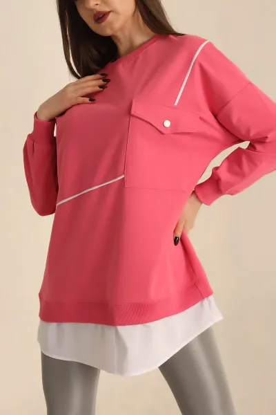 Pembe Garnili Yeni Sezon İki İp Tunik 245357