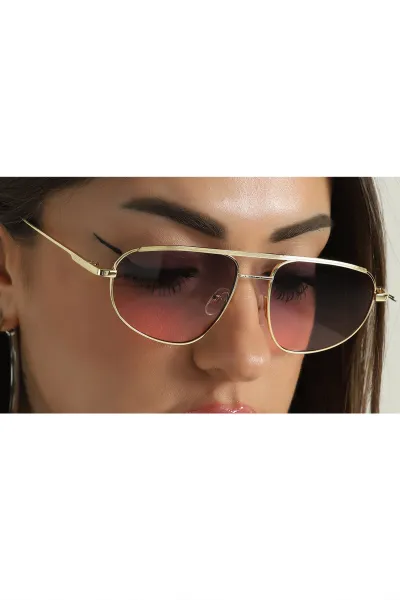 Pembe Gold Çerçeveli Kadın  Güneş    Gözlük 361280