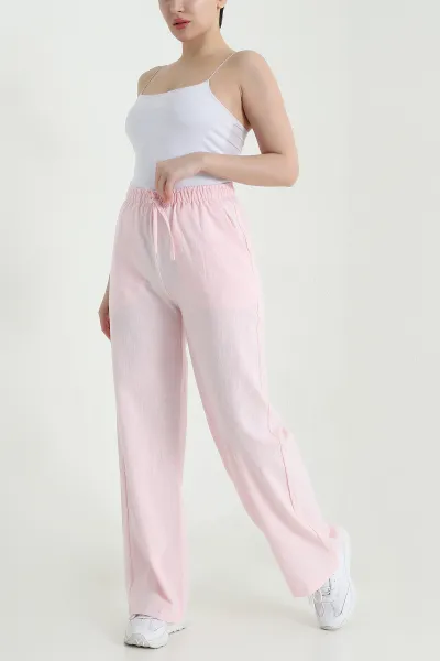 pembe-ham-bez-keten-palazzo-kadin-pantolon-462095